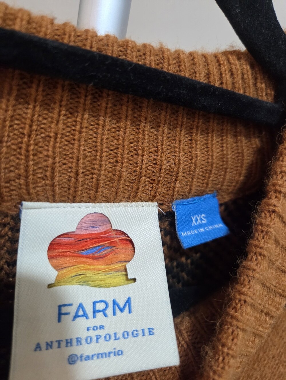 Farm × Anthropologie Cheetah Print Knit Sweater Dress Sz.XXS (Without Belt) - Picture 3 of 10